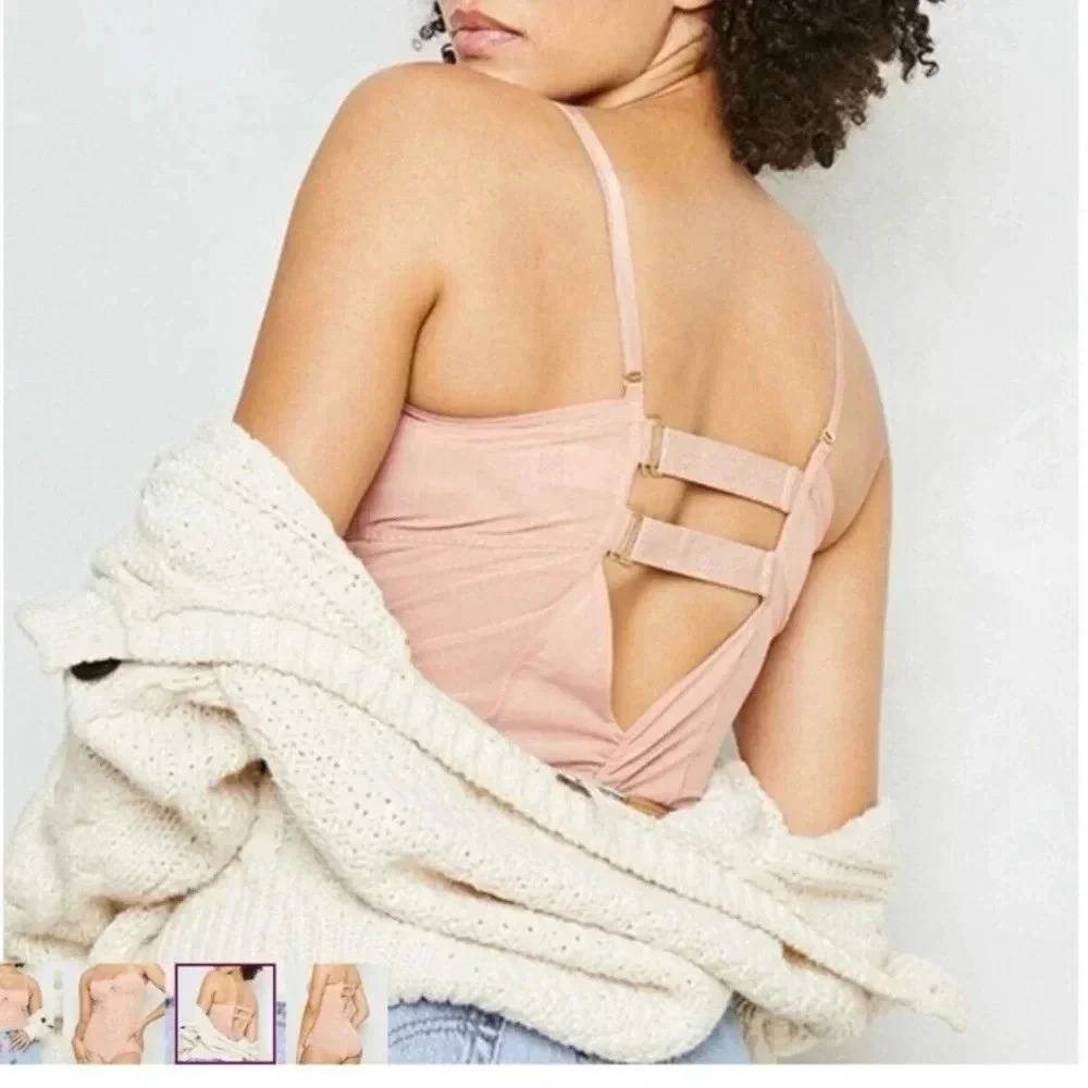 We Are HAH Under The Wire Body Suite in Copper Rose